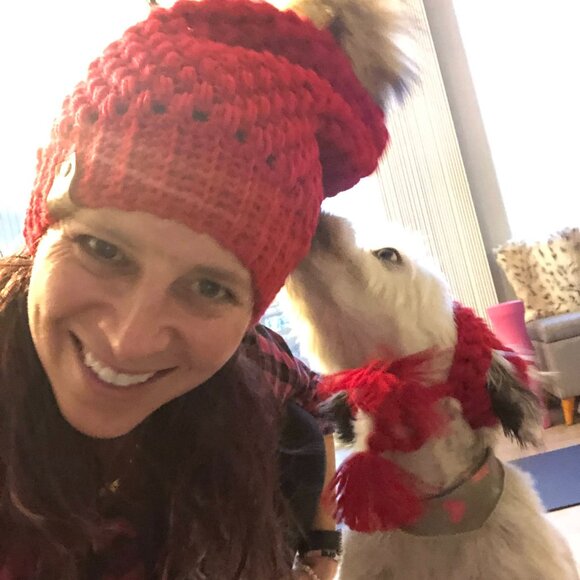 PEPPER 99 | Slouchy Dog Hat Matching Hat Crochet Beanie Croch - Picture 5 of 5